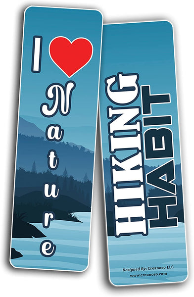 Creanoso Outdoor Expedition Bookmarks (5-Sets X 6 Cards) â€“ Daily Inspirational Card Set â€“ Interesting Book Page Clippers â€“ Great Gifts for Adults and Teens
