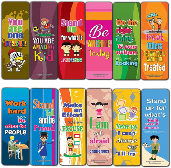 Incredible Kids Bookmarks Cards (60-Pack)- Reading Rewards Classroom Incentives - Student Achievement Home School Library Treasure Chest Prizes