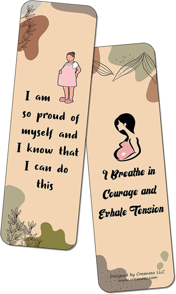 Affirmation Bookmarks for Pregnant Mothers (5-Sets X 6 Cards)