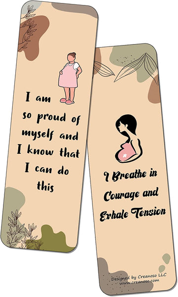Affirmation Bookmarks for Pregnant Mothers (10-Sets X 6 Cards)