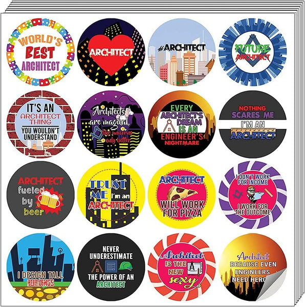 I am a Architect Stickers (10 Sets X 16 Designs)