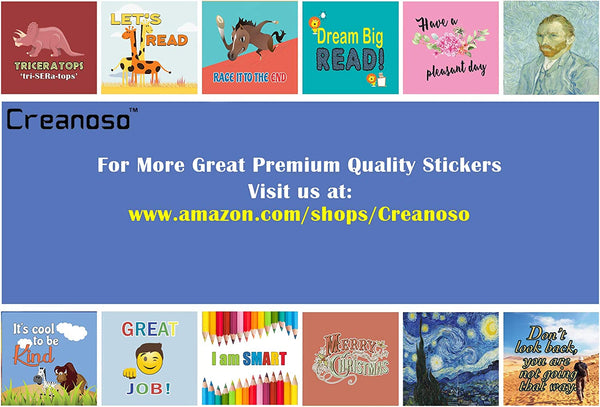 Creanoso A Good Kid Behavior Stickers - At School Stickers (20-Sheet) â€“ Gift Giveaways Stickers for Kids â€“ Awesome Stocking Stuffers Gifts for Boys & Girls, Teens â€“ Wall Table Surface DÃ©cor Art Decal