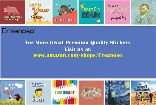 Creanoso A Good Kid Behavior Stickers - Outside (10-Sheet) â€“ Total 120 pcs (10 X 12pcs) Individual Small Size 2.1 x 2. Inches , Waterproof, Unique Personalized Themes Designs, Any Flat Surface DIY Decoration Art Decal for Boys & Girls, Children, Teens