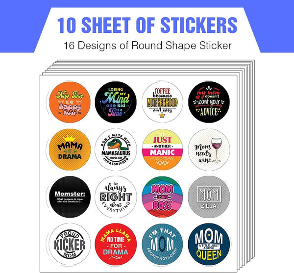 Funny Mom Quotes Collections sticker (10 Sets X 16 Designs)