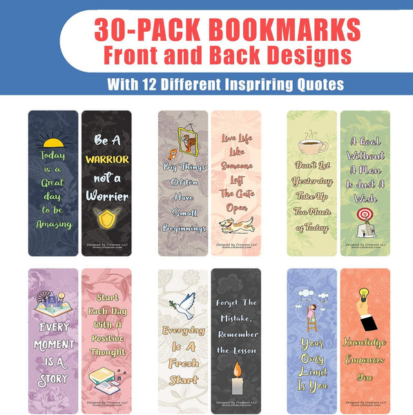 Floral Motivating Bookmarks Series 1 (30-Pack)