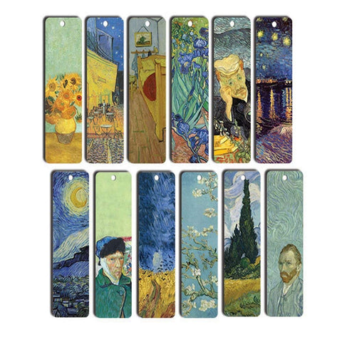 Loving Vincent Van Gogh Bookmarks Cards (60-Pack) - Bookmarker Literary Gifts for Men and Women - Stocking Stuffers