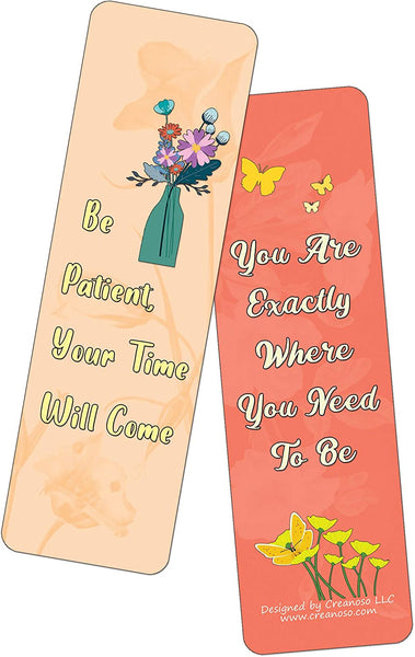 Floral Motivating Bookmarks Series 2 (60-Pack)