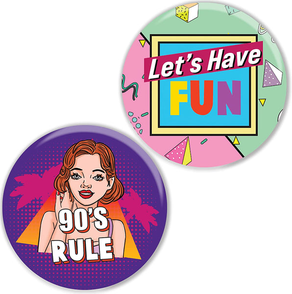 90's Girls Pinback Buttons