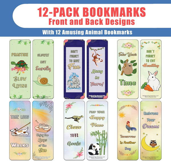 Funny Animal Behaviors Bookmarks (2-Sets X 6 Cards)