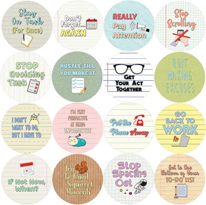 Creanoso Sarcastic Productivity Stickers (10-Sheet) - Reward Incentives for Students and Children - Stocking Stuffers Party Favors & Giveaways for Teens & Adults