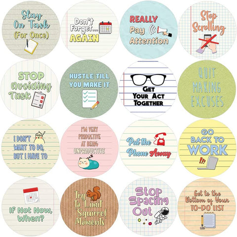 Creanoso Sarcastic Productivity Stickers (10-Sheet) - Reward Incentives for Students and Children - Stocking Stuffers Party Favors & Giveaways for Teens & Adults