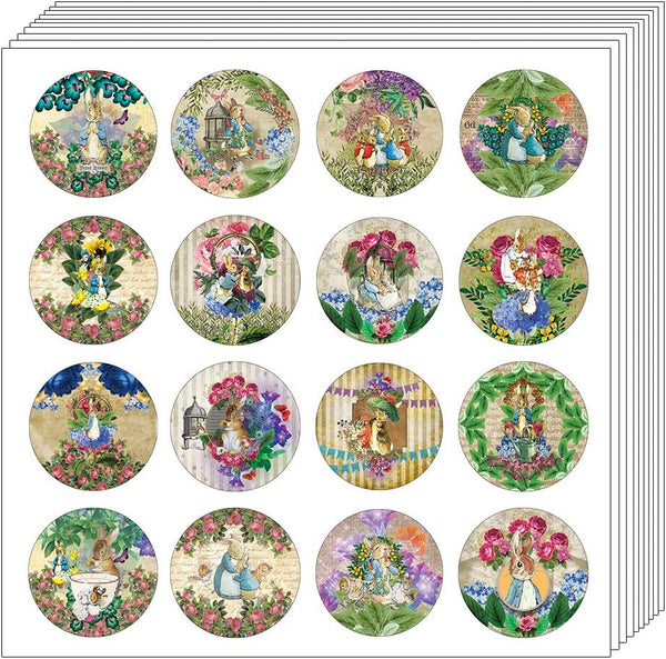 Peter Rabbit Stickers (5 Sheet) - Stocking Stuffers Premium Quality Gift Ideas for Children, Teens, Adults - Corporate Giveaways & Party Favors