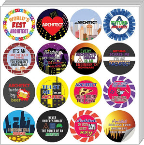 I am a Architect Stickers (5 Sets X 16 Designs)