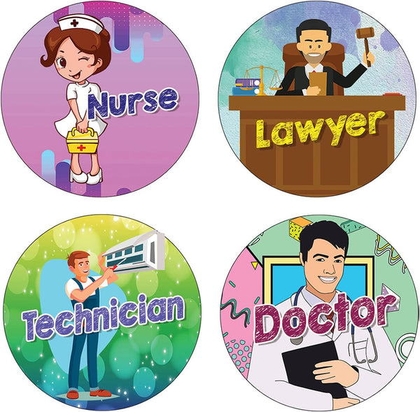 Jobs Stickers (10 Sets X 16 Designs)