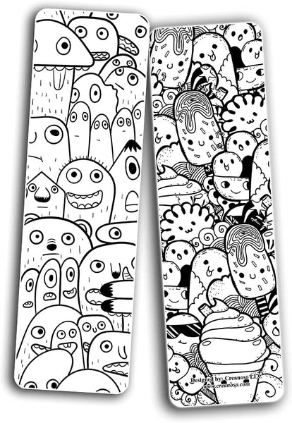 Creanoso Doodle Bookmarks (5-Sets X 6 Cards) - Corporate Party Favors & Giveaway Gift Pack