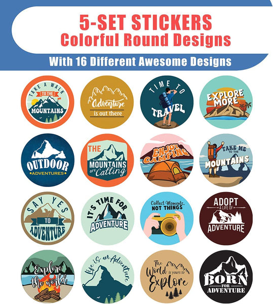 Creative Adventure Sticker (5 Sets X 16 Designs)