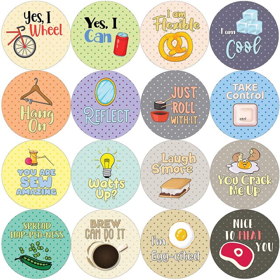Inspiring Puns Stickers (5-Sheet)