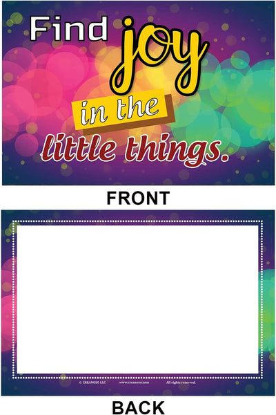 Colorful Uplifting Positive Postcards (12 Pack) - Unique Cool Giveaways for Kids, Adults, Boys,Girls,Womenâ€“ Great Greeting Cards Collection Set