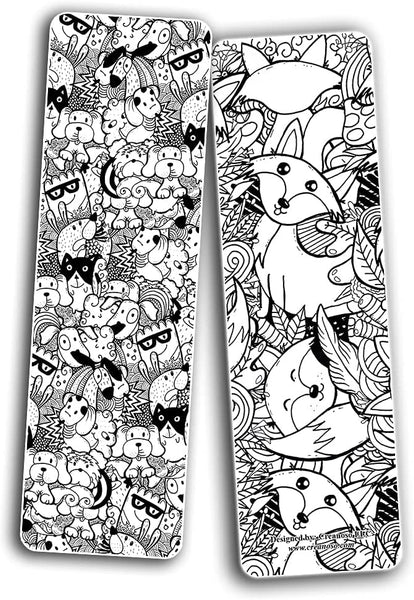 Creanoso Doodle Bookmarks (5-Sets X 6 Cards) - Corporate Party Favors & Giveaway Gift Pack