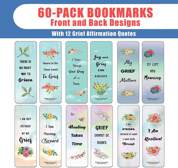 Grief Affirmations Bookmarks (10-Sets X 6 Cards)