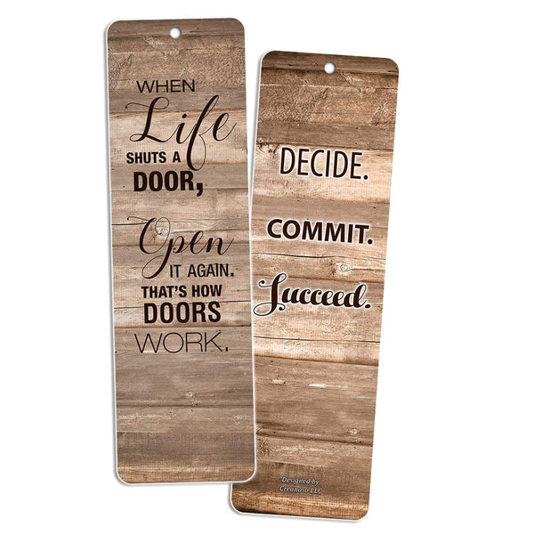 Creanoso Inspirational Bookmarks for Books Positive Wisdom Assorted Inspiring Quotes