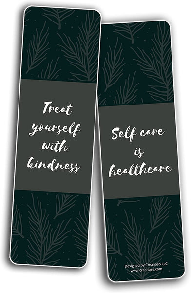 Creanoso Self-Love and Care Bookmarks Series 1 (5-Sets X 6 Cards) â€“ Daily Inspirational Card Set â€“ Interesting Book Page Clippers â€“ Great Gifts for Adults and Teens