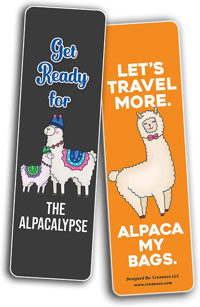 Alpaca Funny Bookmarks (5-Sets X 6 Cards)
