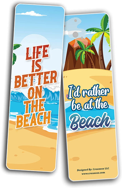 Beach Bookmarks (5-Sets X 6 Cards)