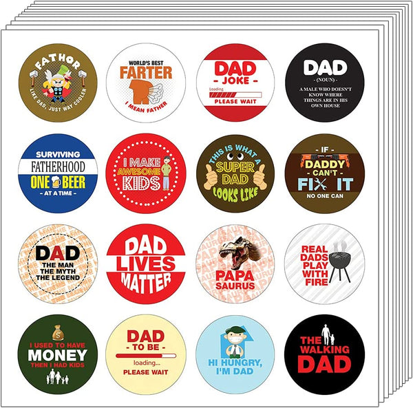 Funny dad Quotes Collections sticker (5 Sets X 16 Designs)