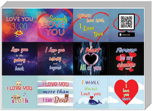 Love You 3000 Stickers (20-Sheet) â€“ Stocking Stuffers Gift Set for Husbands Wife Dad Mom Children Son Daughter â€“ Planner Stickers Birthday Mason Jar Party Favors DÃ©cor Decal â€“ Stocking Stuffers Gifts