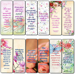 Creanoso Inspirational Sayings with Colorful Floral Theme Bookmarks (60-Pack) ÃƒÂ¢Ã¢â€šÂ¬Ã¢â‚¬Å“ Inspirational Quote Sayings Bookmarker Cards ÃƒÂ¢Ã¢â€šÂ¬Ã¢â‚¬Å“ Premium Gift for Men & Women, Adults, Teens ÃƒÂ¢Ã¢â€šÂ¬Ã¢â‚¬Å“ Employee Rewards Gifts