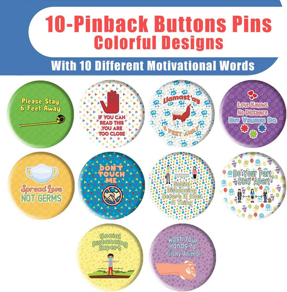 Funny Social Distancing Pinbuttons