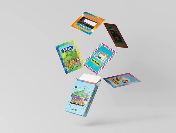 Different Names of Places Learning Cards (1-Deck X 54 Cards)