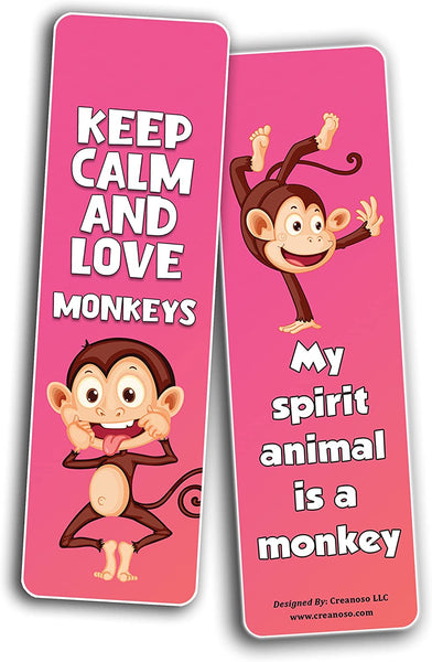 Mischievous Monkey Bookmarks (10-Sets X 6 Cards)
