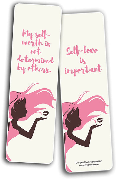 Creanoso Self-Appreciation Bookmarks Series 2 (10-Sets X 6 Cards) â€“ Daily Inspirational Card Set â€“ Interesting Book Page Clippers â€“ Great Gifts for Adults and Teens