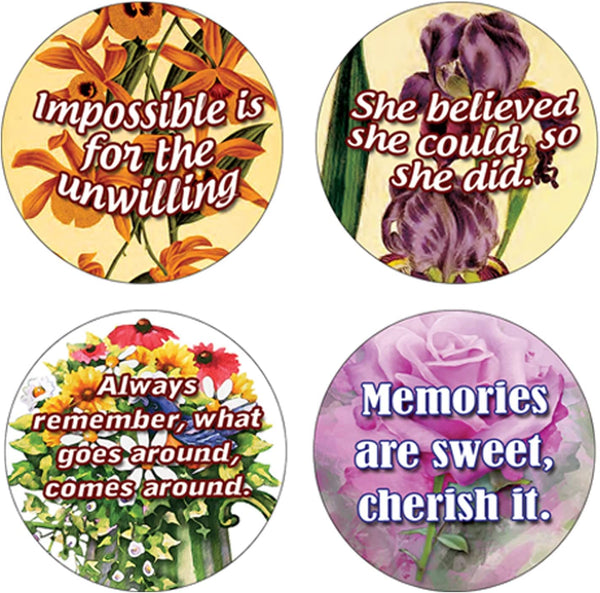 Creanoso Beautiful Floral Stickers (5-Sheet) â€“ Sticker Card Giveaways for Kids â€“ Awesome Stocking Stuffers Gifts for Boys & Girls â€“ Classroom Home Rewards Enticements