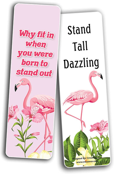 All About Flamingo Bookmarks (5-Sets X 6 Cards)