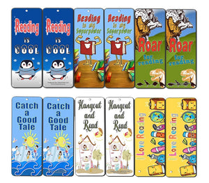 Creanoso Reading Bookmarks Cards (60-Pack)- Excellent Reading Rewards Incentives for Young Readers