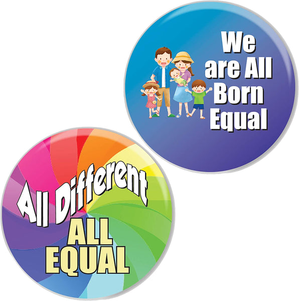 We're All Equal Pinback Buttons (10 Pack)