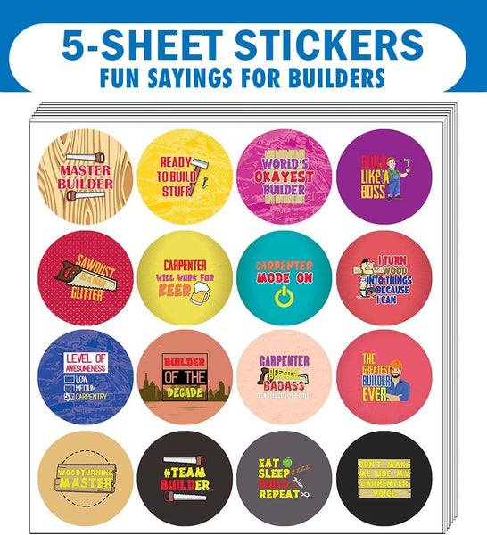 I am a Builder Stickers (5 Sets X 16 Designs)