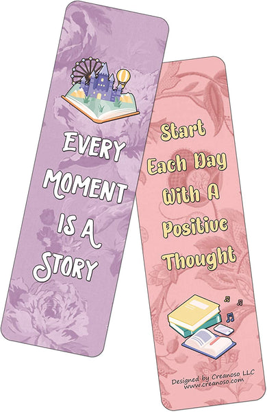 Floral Motivating Bookmarks Series 1 (30-Pack)