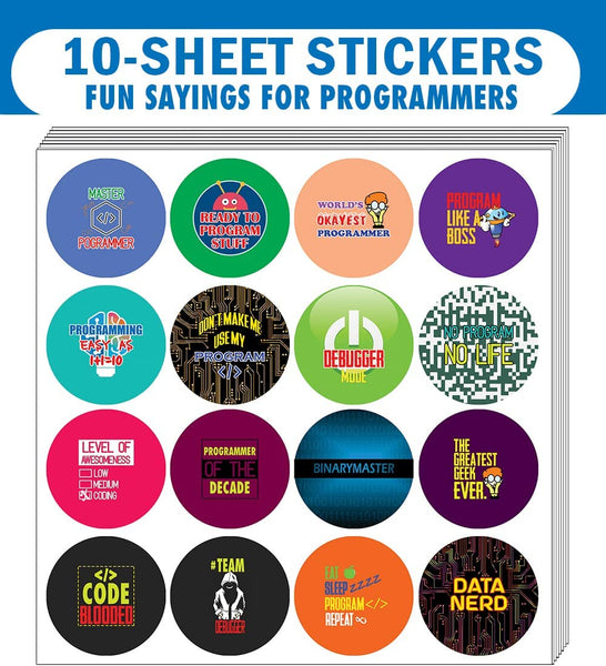 I am a Programmer Stickers (10 Sets X 16 Designs)