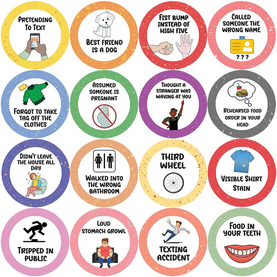 Awkward Merit Stickers (5 Sets X 16 Designs)