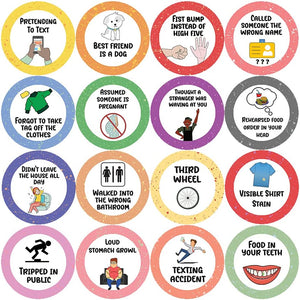 Awkward Merit Stickers (5 Sets X 16 Designs)