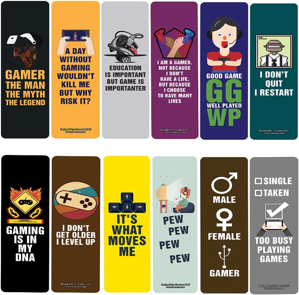 I am a Gamer Series 2 Bookmarks (2-Sets X 6 Cards)
