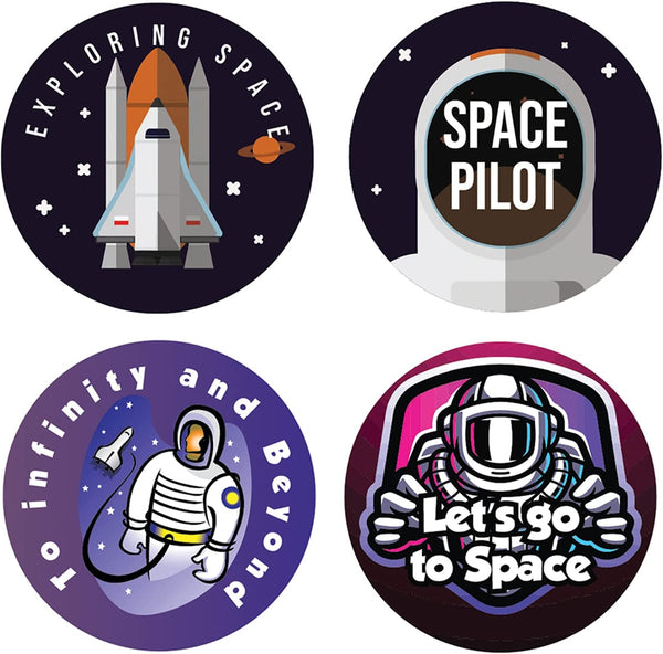 Creanoso Aerospace Stickers (10 Sets X 16 Designs) â€“ Sticker Card for Kids â€“ Awesome Stocking Stuffers Gifts for Boys & Girls â€“ Classroom Home Rewards Enticements
