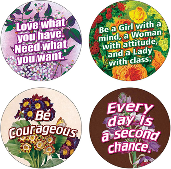 Creanoso Beautiful Floral Stickers (5-Sheet) â€“ Sticker Card Giveaways for Kids â€“ Awesome Stocking Stuffers Gifts for Boys & Girls â€“ Classroom Home Rewards Enticements