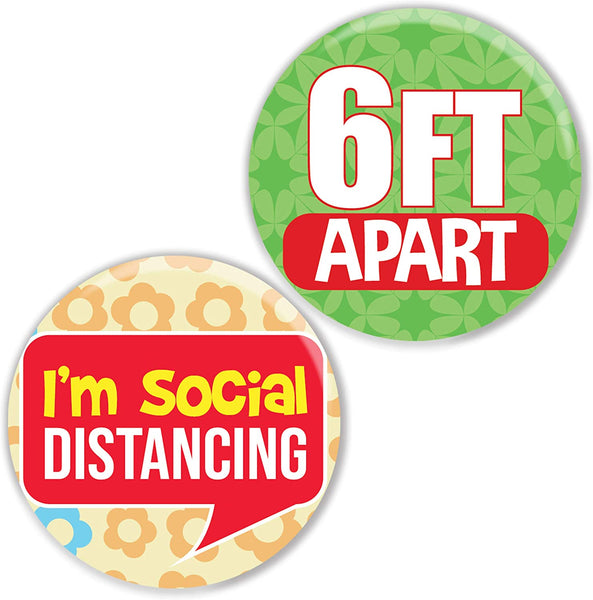 Keep Your Distance Pinback Buttons (10 Pack)