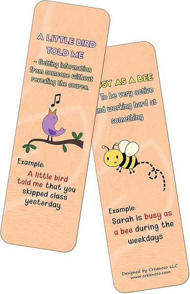 Fun Idioms for Children Series 2 - Animals (2-Sets X 6 Cards)