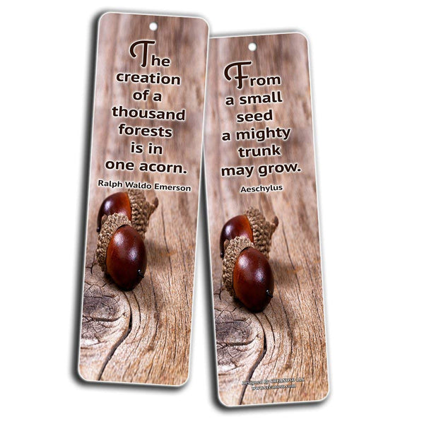 Creanoso Inspirational Quotes Bookmarks (60-Pack) - Dream Big Quotes - Encouragement Gifts